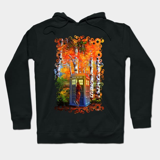 The 13th Doctor is Coming abstract paintings Hoodie by Dezigner007